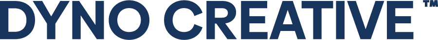 Dyno Creative logo in blue