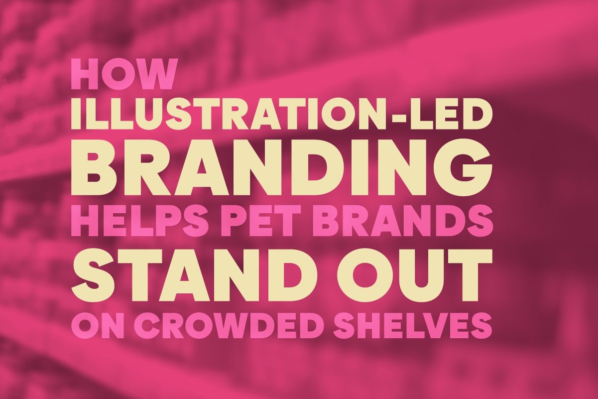 Illustration-led branding for pet brands
