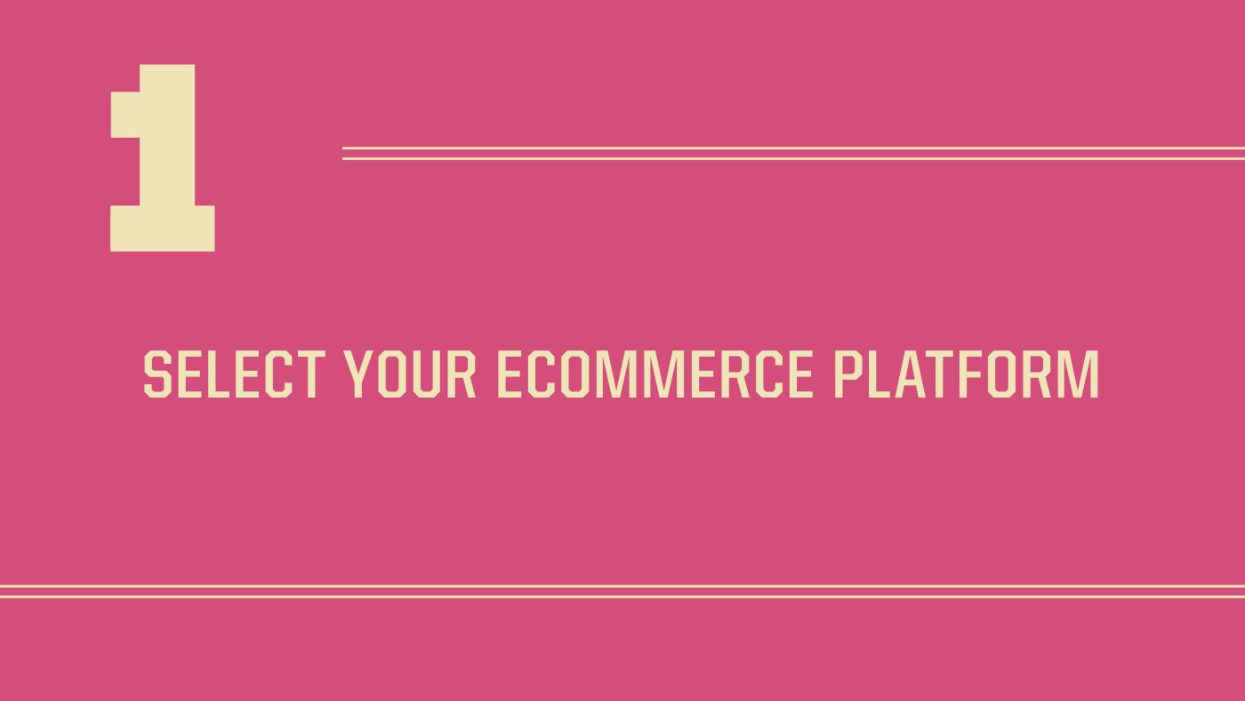 Step 1: Select Your eCommerce Platform Graphic