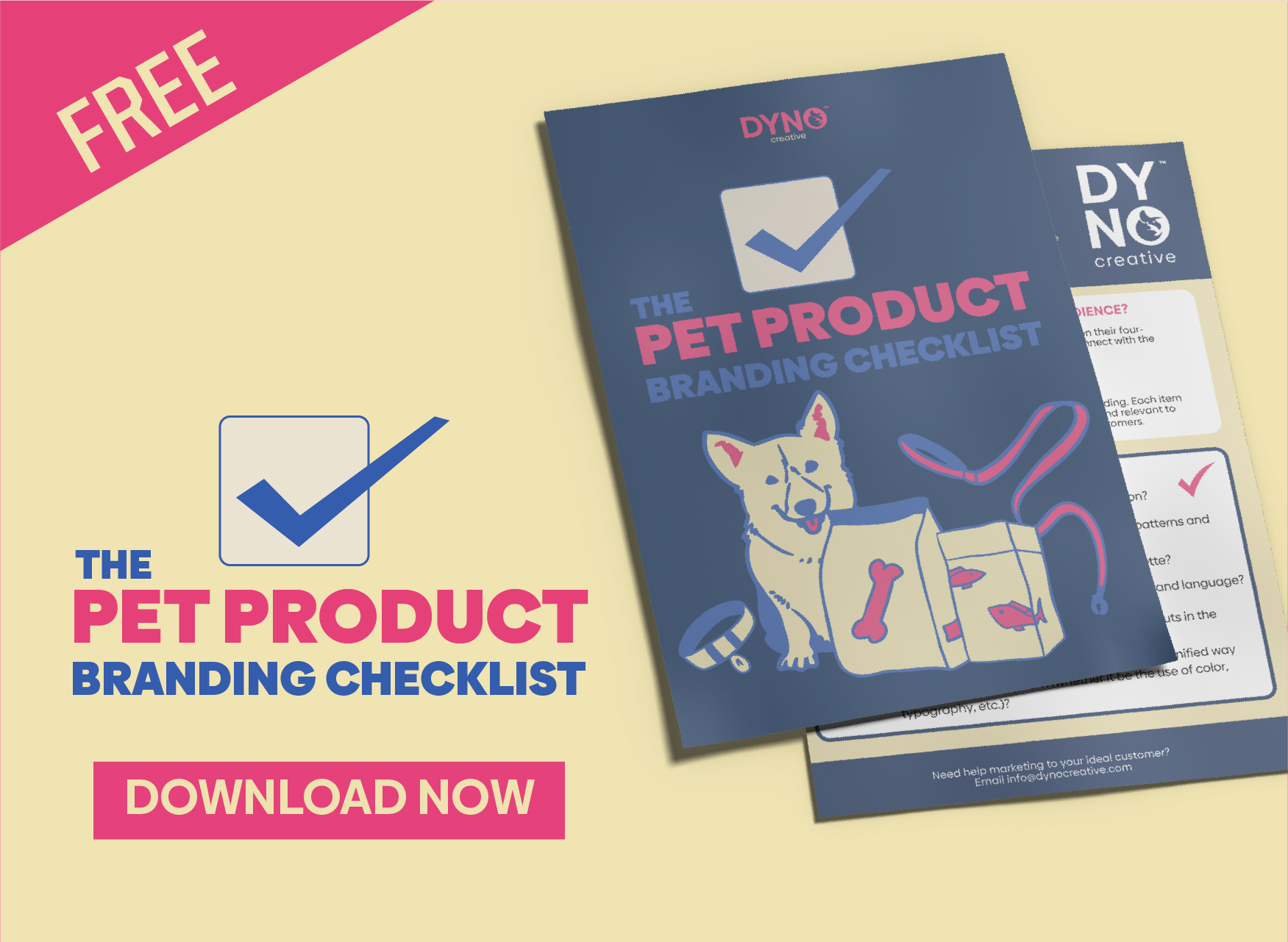 Free pet product branding checklist download