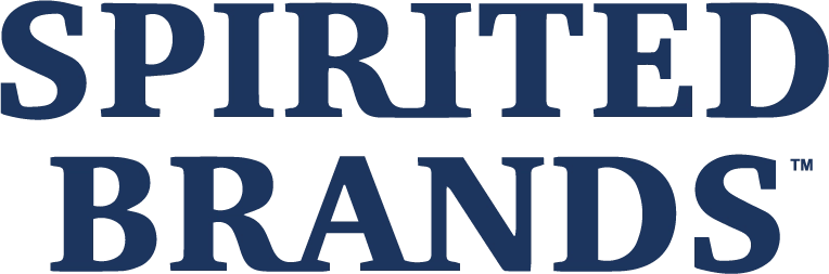 Spirited Brands company logo in dark blue text